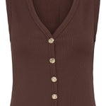 BYRUBINA TOP - French Roast Brown-Casual Tops- Hometown Style HTS, women's in store and online boutique located in Ingersoll, Ontario