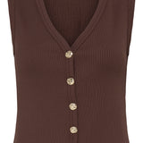 BYRUBINA TOP - French Roast Brown-Casual Tops- Hometown Style HTS, women's in store and online boutique located in Ingersoll, Ontario