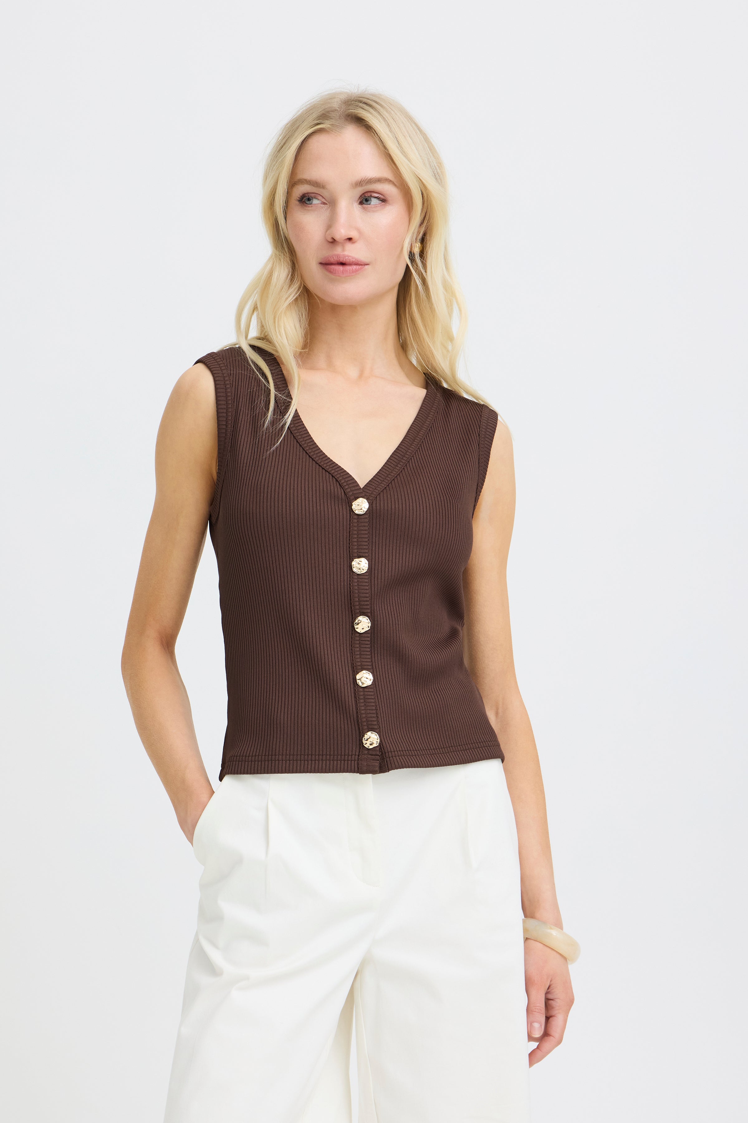 BYRUBINA TOP - French Roast Brown-Casual Tops- Hometown Style HTS, women's in store and online boutique located in Ingersoll, Ontario