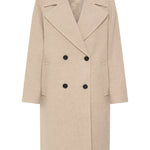 BYBANBARA PEA COAT - Humus Melange-Coat & Jackets- Hometown Style HTS, women's in store and online boutique located in Ingersoll, Ontario
