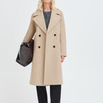 BYBANBARA PEA COAT - Humus Melange-Coat & Jackets- Hometown Style HTS, women's in store and online boutique located in Ingersoll, Ontario