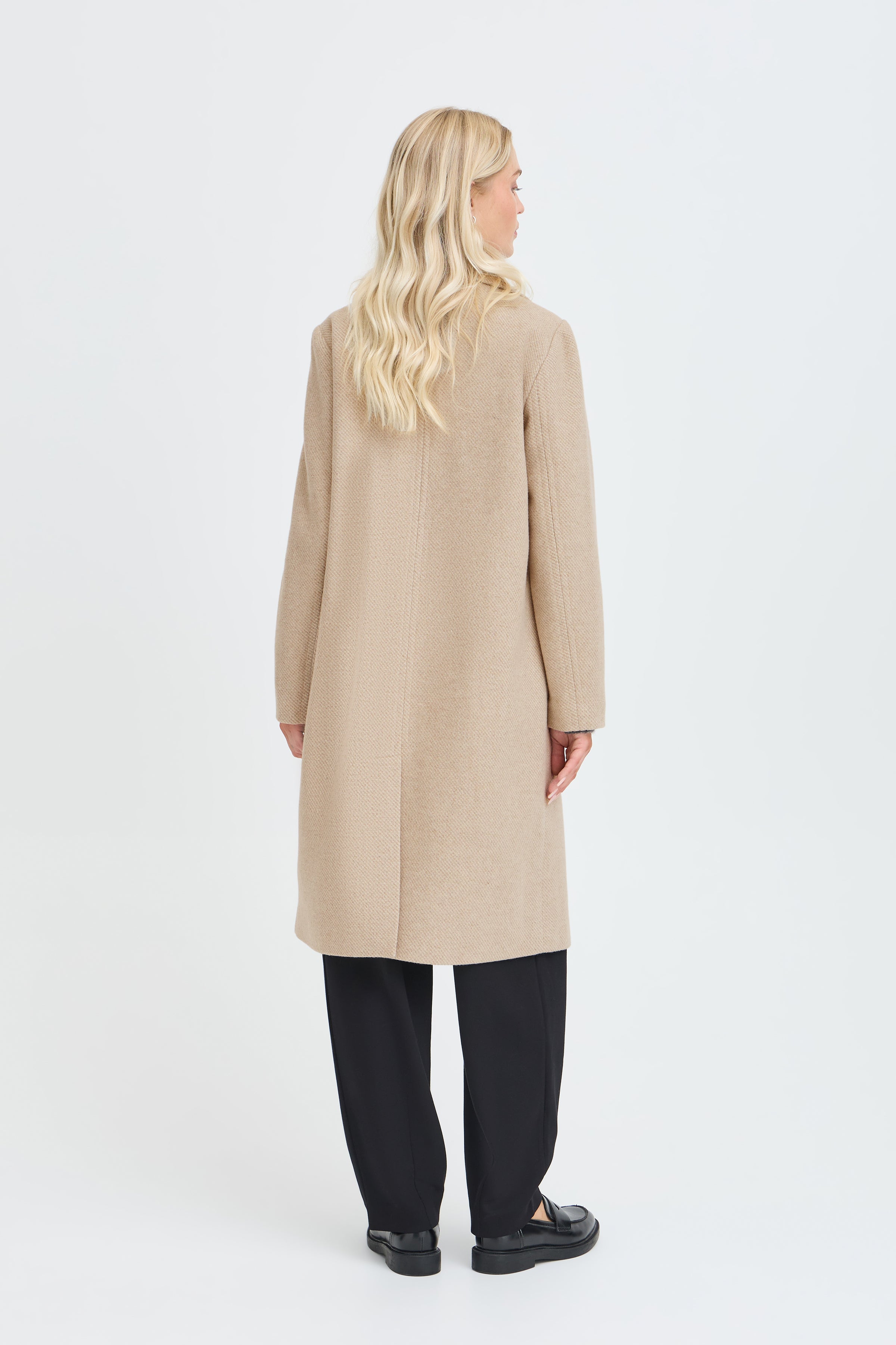 BYBANBARA PEA COAT - Humus Melange-Coat & Jackets- Hometown Style HTS, women's in store and online boutique located in Ingersoll, Ontario