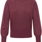BYMMORLA POINTELLE JUMPER - Fig-Sweaters and Cardigans- Hometown Style HTS, women's in store and online boutique located in Ingersoll, Ontario