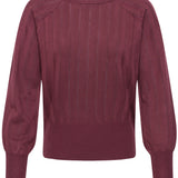 BYMMORLA POINTELLE JUMPER - Fig-Sweaters and Cardigans- Hometown Style HTS, women's in store and online boutique located in Ingersoll, Ontario