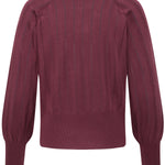 BYMMORLA POINTELLE JUMPER - Fig-Sweaters and Cardigans- Hometown Style HTS, women's in store and online boutique located in Ingersoll, Ontario