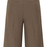 BYDANTA LONG SHORTS - Sepia Melange-Bottoms- Hometown Style HTS, women's in store and online boutique located in Ingersoll, Ontario