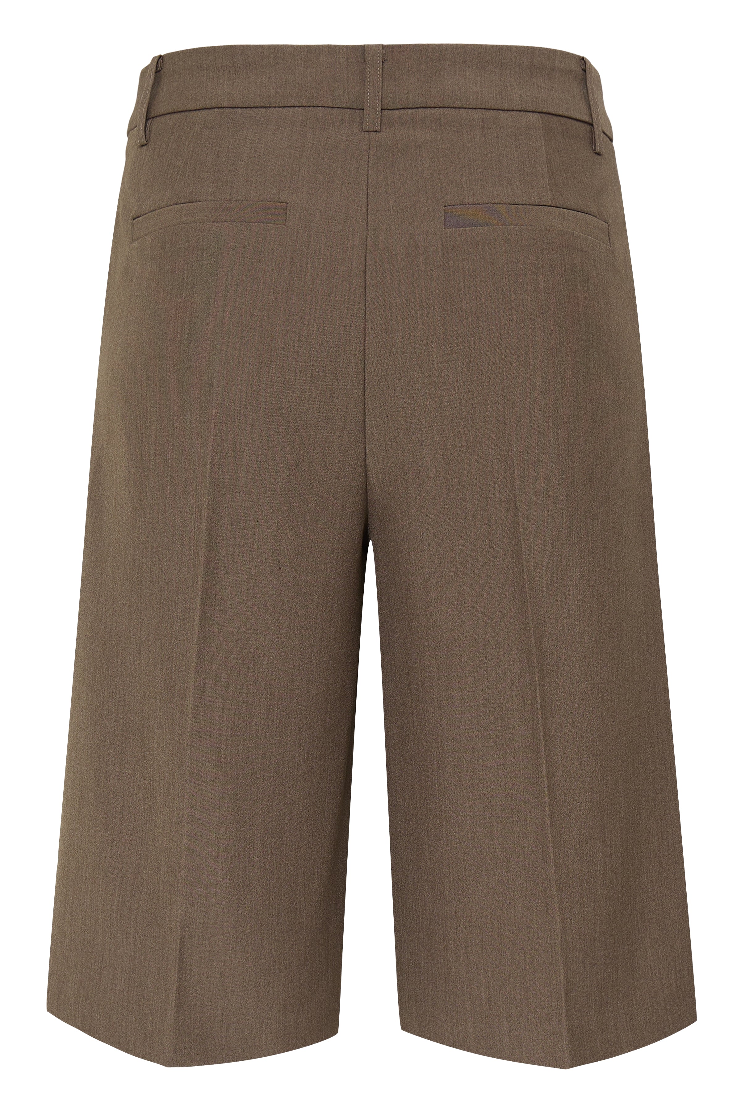 BYDANTA LONG SHORTS - Sepia Melange-Bottoms- Hometown Style HTS, women's in store and online boutique located in Ingersoll, Ontario