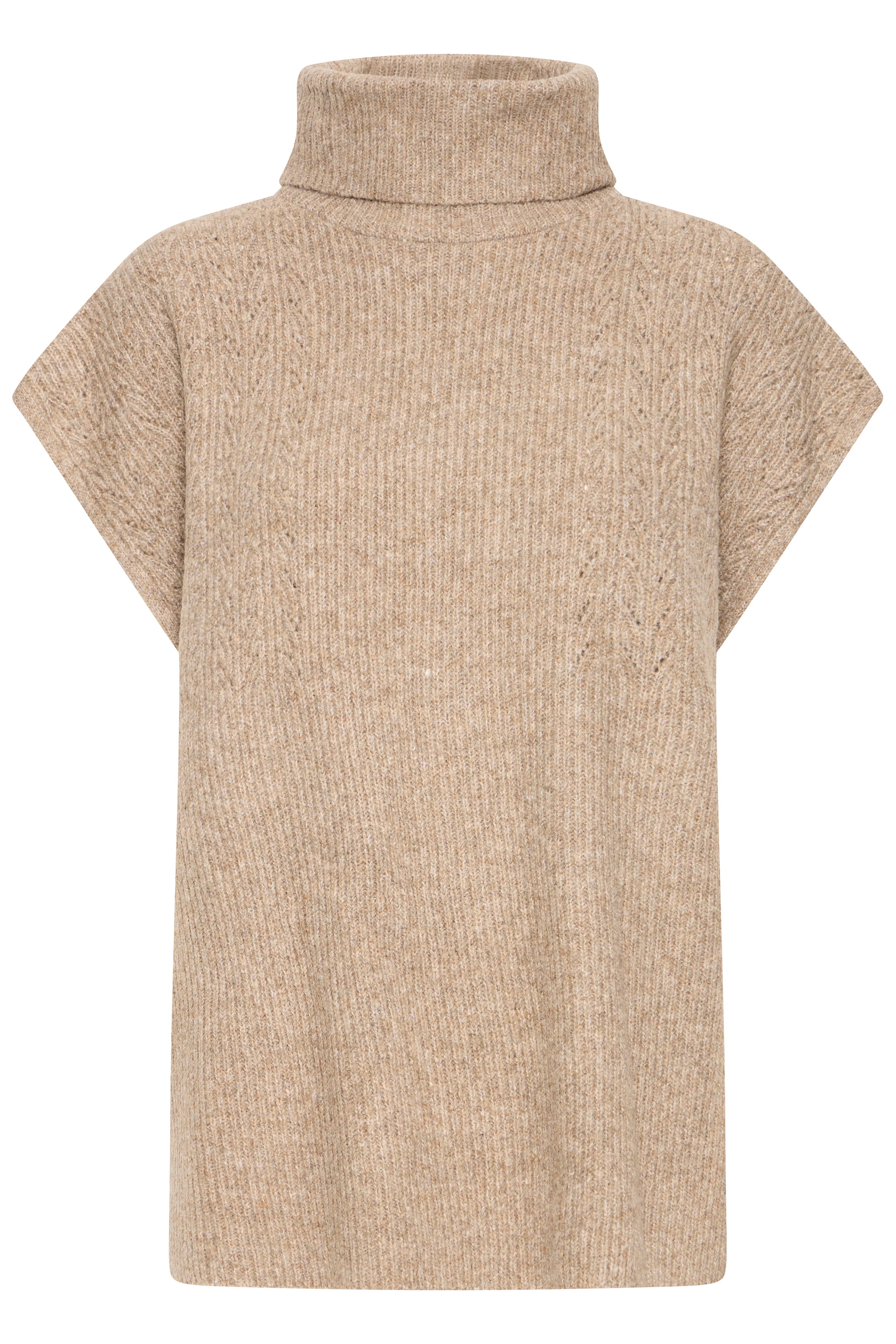 BYVILKO PONCHO 2 - Walnut Melange-Casual Tops- Hometown Style HTS, women's in store and online boutique located in Ingersoll, Ontario