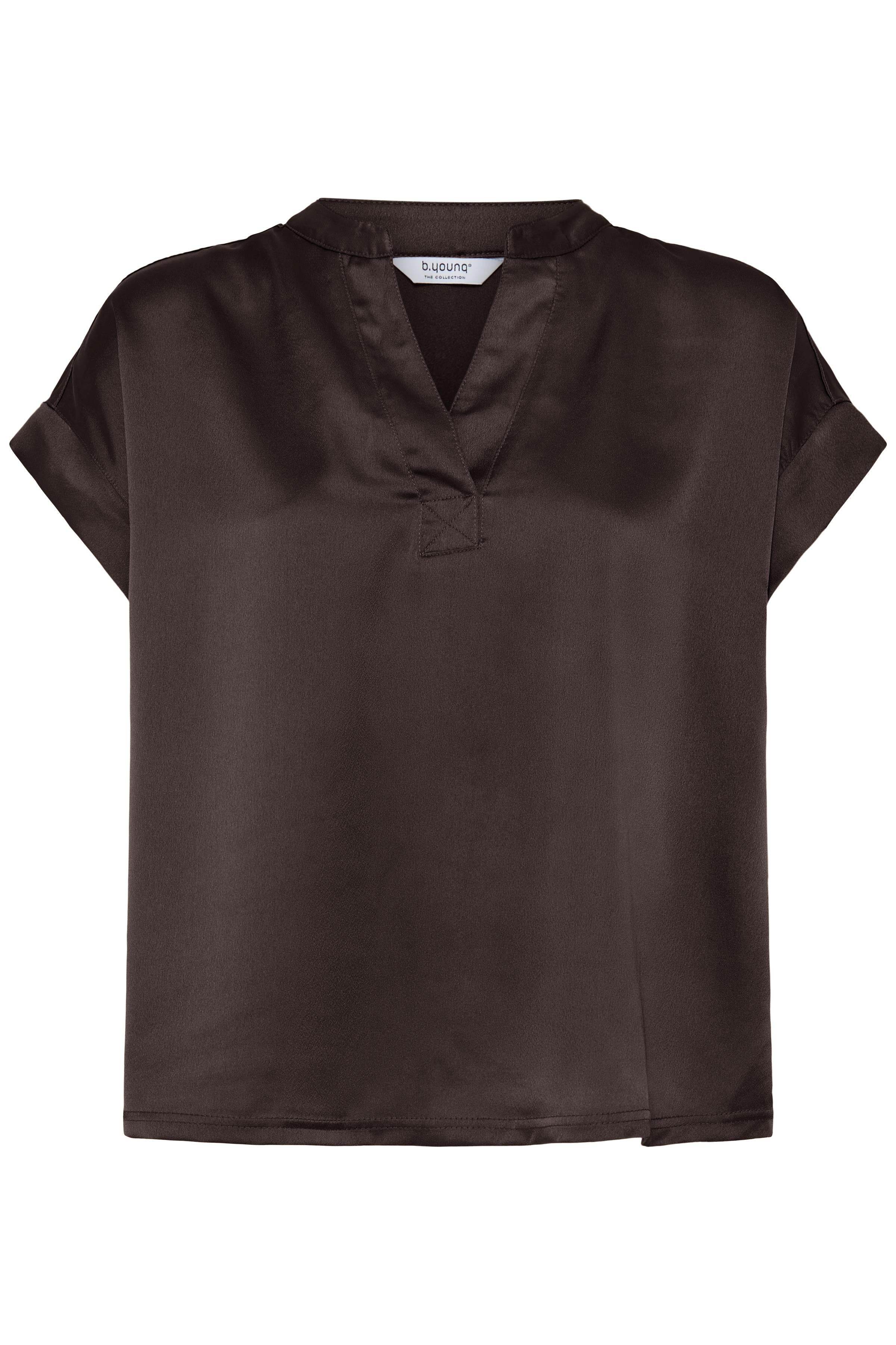 BYSELITA V PLACKET NECK - Java-Blouses- Hometown Style HTS, women's in store and online boutique located in Ingersoll, Ontario