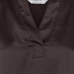 BYSELITA V PLACKET NECK - Java-Blouses- Hometown Style HTS, women's in store and online boutique located in Ingersoll, Ontario