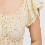 BYHELOISE DRESS - Yellow Flower-Casual Dresses- Hometown Style HTS, women's in store and online boutique located in Ingersoll, Ontario
