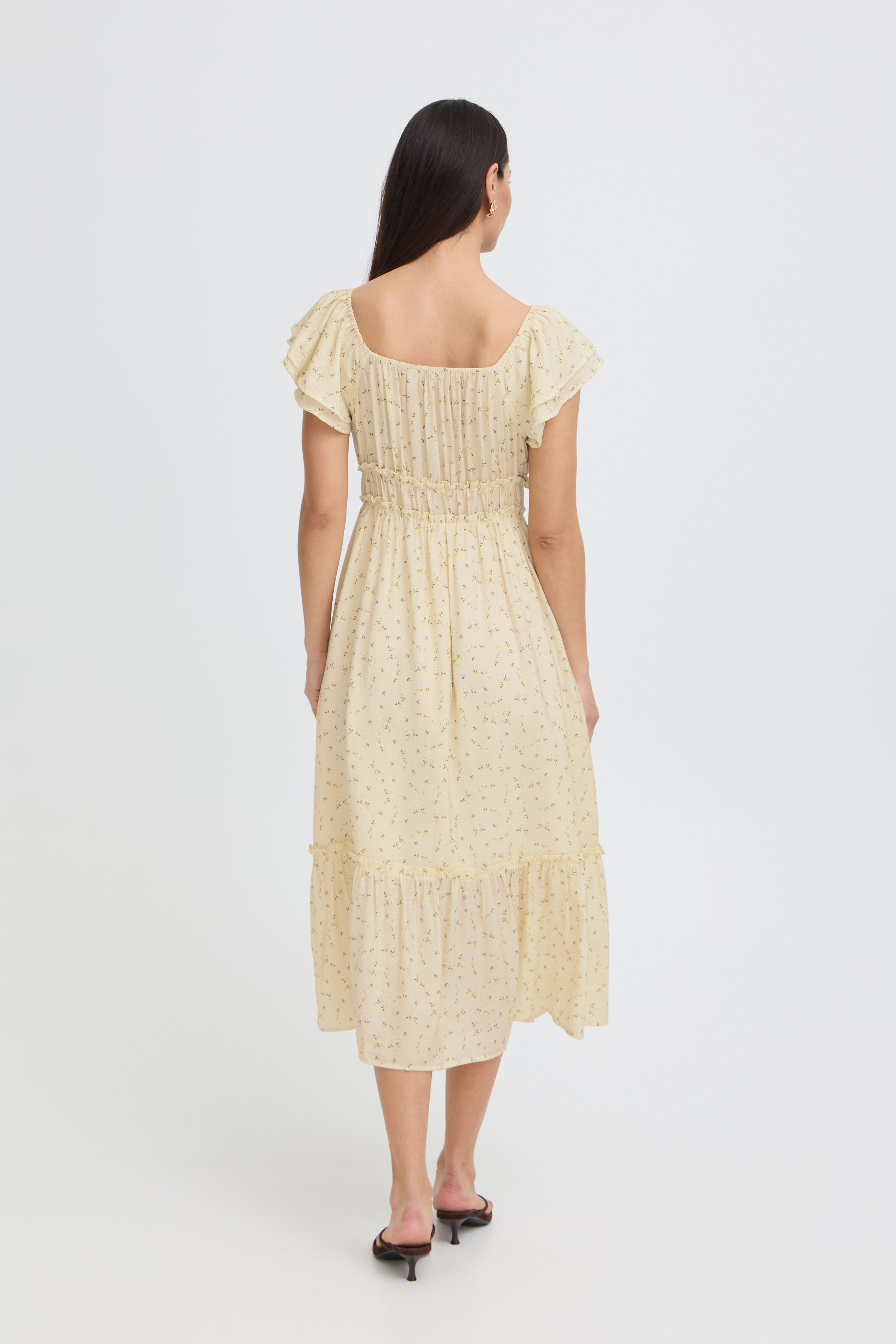 BYHELOISE DRESS - Yellow Flower-Casual Dresses- Hometown Style HTS, women's in store and online boutique located in Ingersoll, Ontario