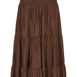 BYJOANNIE SMOCK SKIRT - French Roast - Brown-Dress- Hometown Style HTS, women's in store and online boutique located in Ingersoll, Ontario