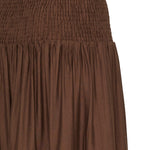 BYJOANNIE SMOCK SKIRT - French Roast - Brown-Dress- Hometown Style HTS, women's in store and online boutique located in Ingersoll, Ontario