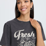 BYSOLKO FRUITY TSHIRT - Asphalt-Casual Tops- Hometown Style HTS, women's in store and online boutique located in Ingersoll, Ontario
