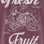 BYSOLKO FRUITY TSHIRT - Fig-Casual Tops- Hometown Style HTS, women's in store and online boutique located in Ingersoll, Ontario