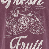 BYSOLKO FRUITY TSHIRT - Fig-Casual Tops- Hometown Style HTS, women's in store and online boutique located in Ingersoll, Ontario