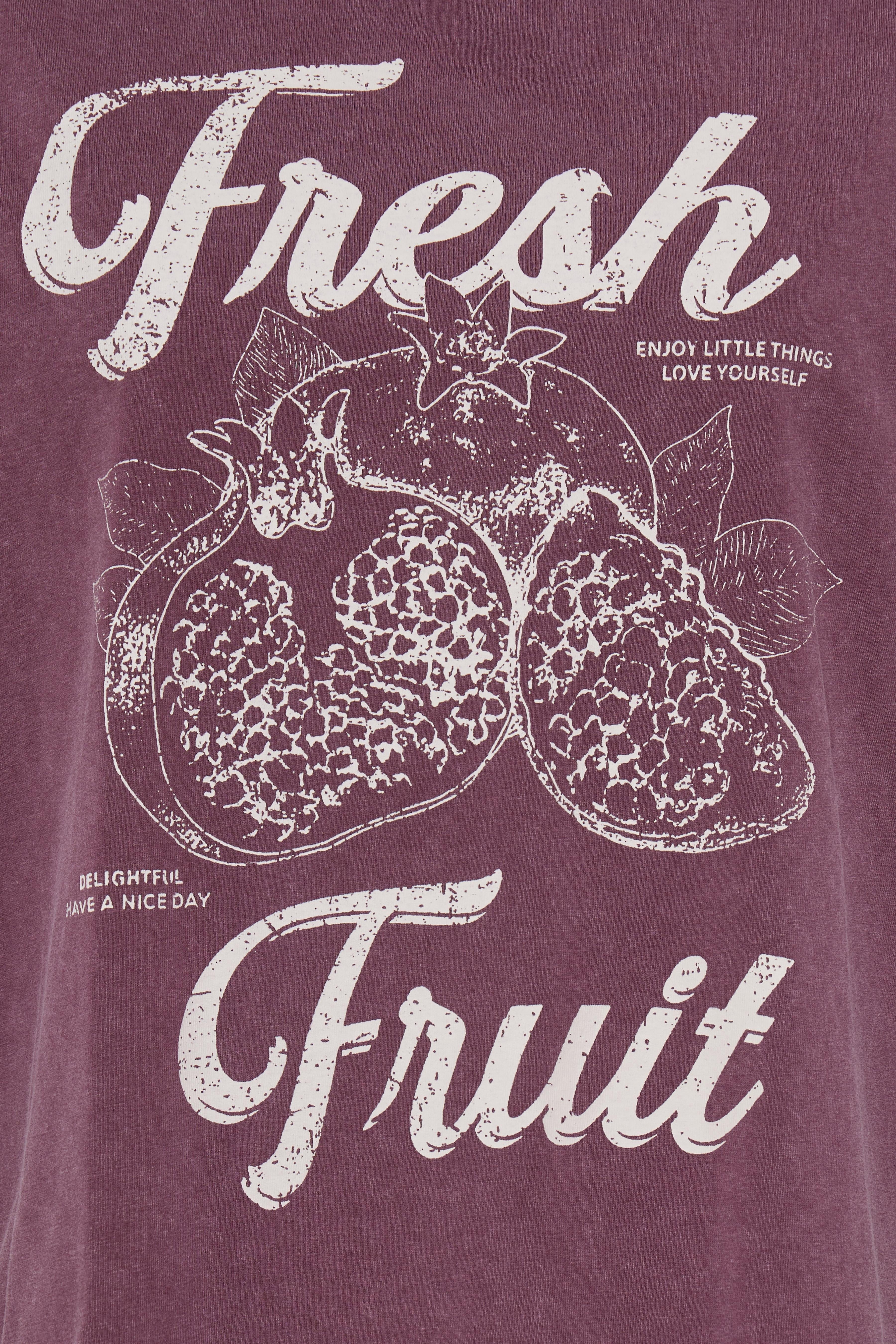 BYSOLKO FRUITY TSHIRT - Fig-Casual Tops- Hometown Style HTS, women's in store and online boutique located in Ingersoll, Ontario