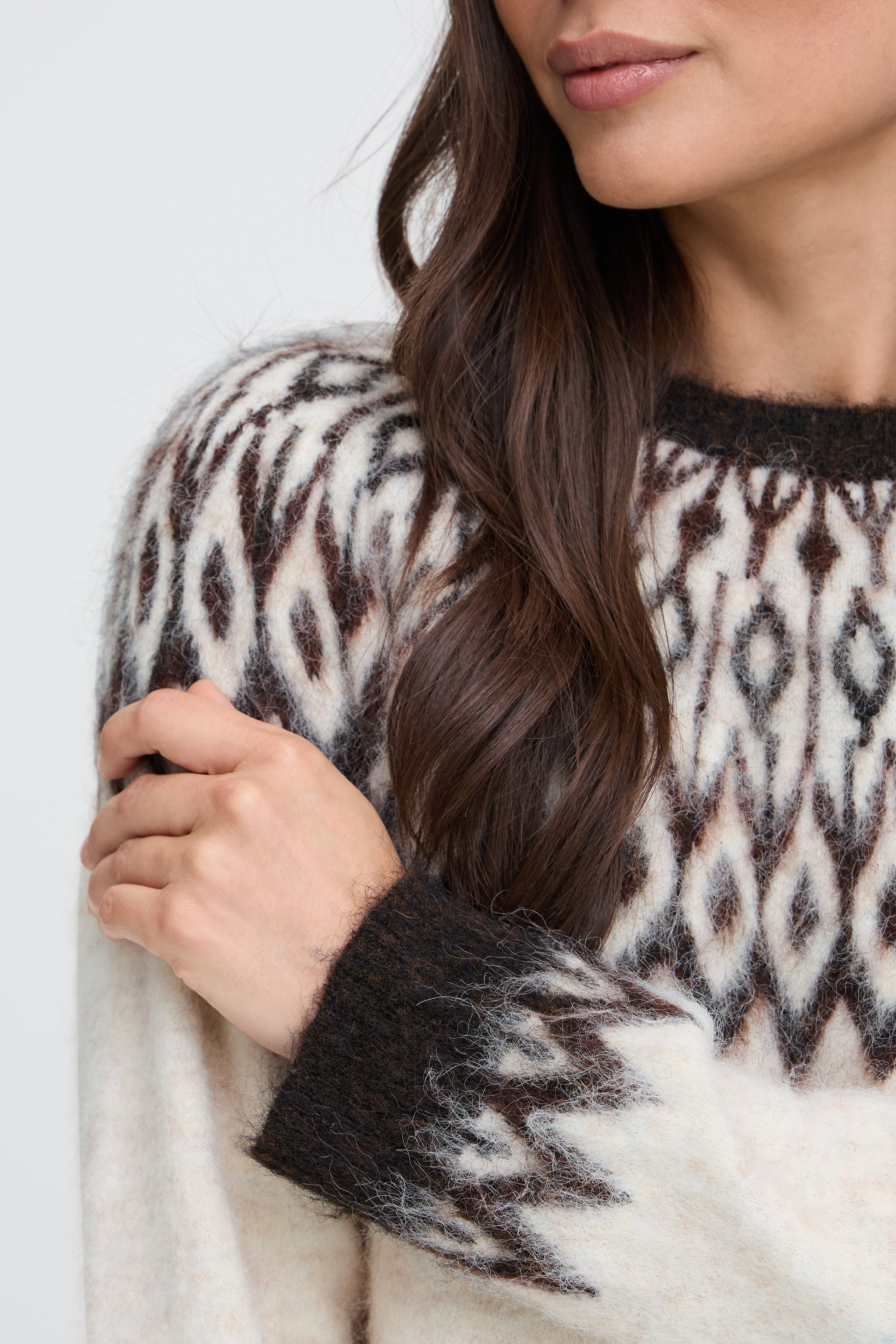 BYMILOU LS JUMPER - BIRCH JAVA-Sweaters and Cardigans- Hometown Style HTS, women's in store and online boutique located in Ingersoll, Ontario