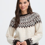 BYMILOU LS JUMPER - BIRCH JAVA-Sweaters and Cardigans- Hometown Style HTS, women's in store and online boutique located in Ingersoll, Ontario