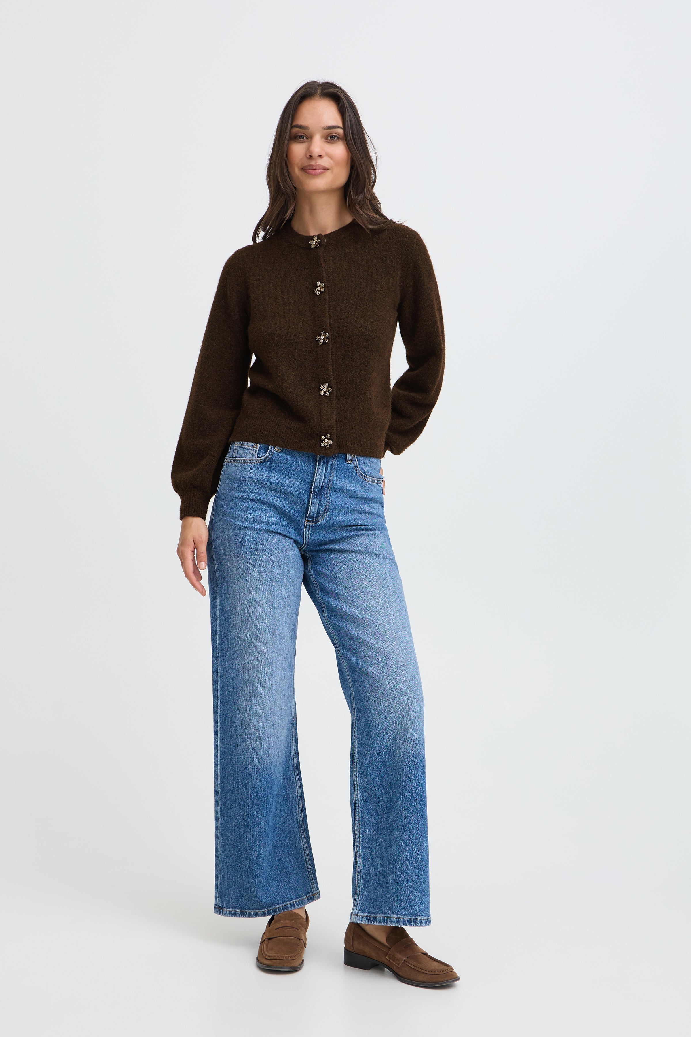 BYOMEA DECO CARDIGAN 2 - Java-Sweaters and Cardigans- Hometown Style HTS, women's in store and online boutique located in Ingersoll, Ontario