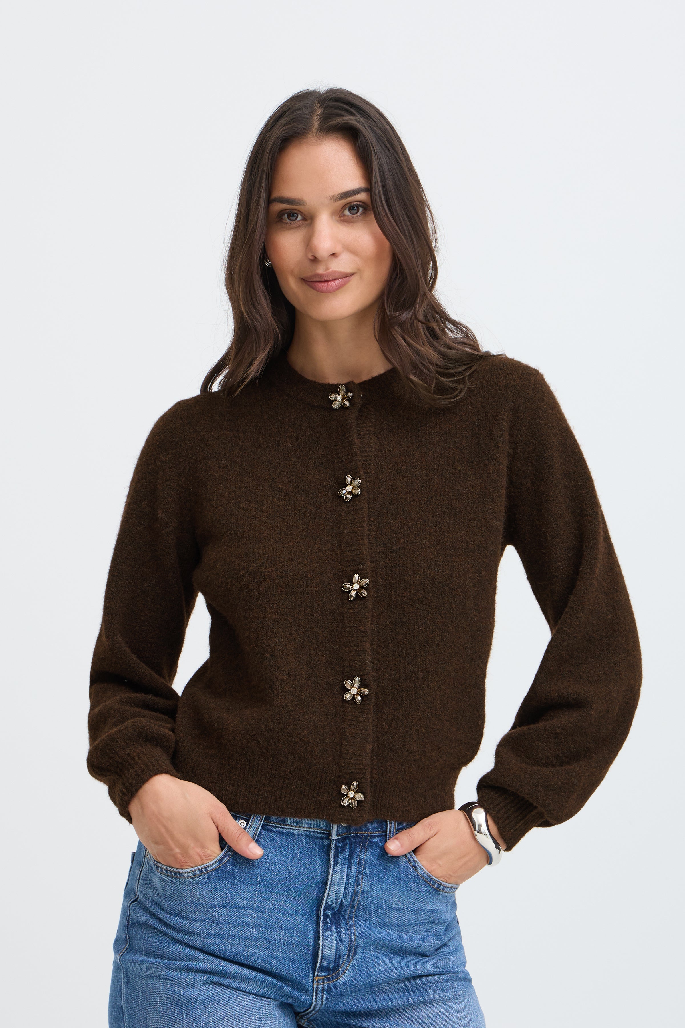 BYOMEA DECO CARDIGAN 2 - Java-Sweaters and Cardigans- Hometown Style HTS, women's in store and online boutique located in Ingersoll, Ontario