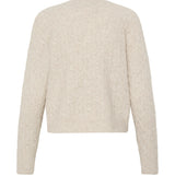BYMAGRITE CARDIGAN - Birch Melange-Sweaters and Cardigans- Hometown Style HTS, women's in store and online boutique located in Ingersoll, Ontario