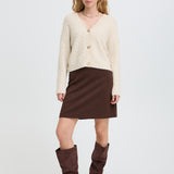 BYMAGRITE CARDIGAN - Birch Melange-Sweaters and Cardigans- Hometown Style HTS, women's in store and online boutique located in Ingersoll, Ontario