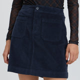 DASIK A POCKET SKIRT - Dark Sapphire-Bottoms- Hometown Style HTS, women's in store and online boutique located in Ingersoll, Ontario
