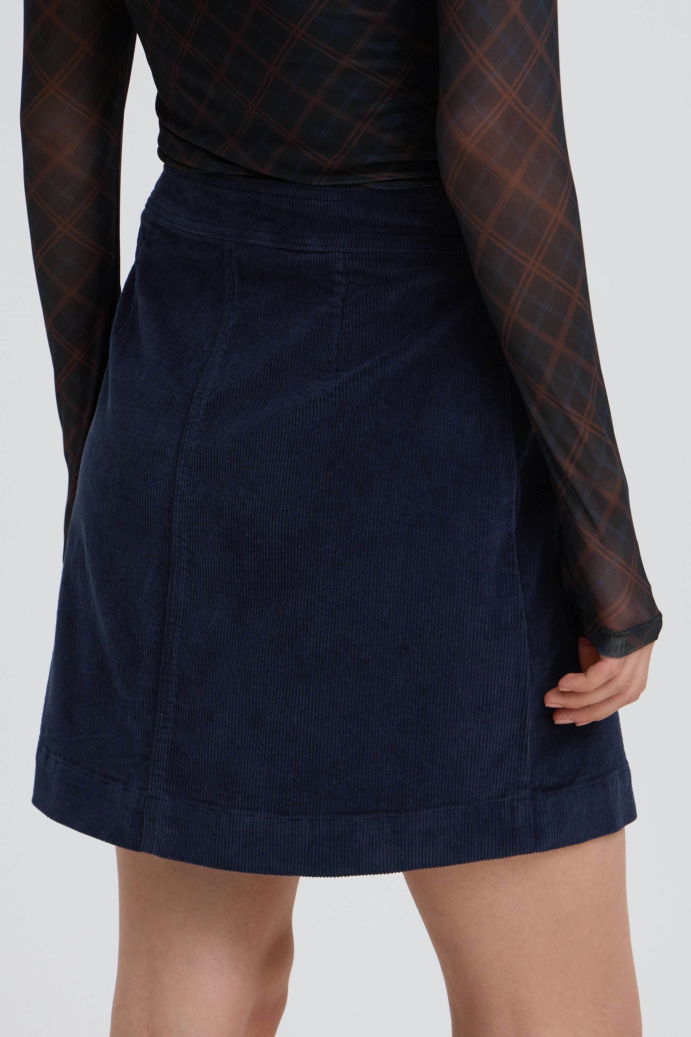 DASIK A POCKET SKIRT - Dark Sapphire-Bottoms- Hometown Style HTS, women's in store and online boutique located in Ingersoll, Ontario