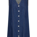 Leone Dress -Dark Denim Blue