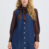 Leone Dress -Dark Denim Blue