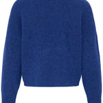 BYOMEA CREW JUMPER - Blue Depths Melange-Sweaters and Cardigans- Hometown Style HTS, women's in store and online boutique located in Ingersoll, Ontario