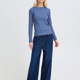 Tone Long Sleeve Tshirt - Blue Horizon