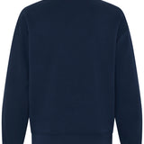 BYPUSTI COLLAR SWEATSHIRT - Dark Sapphire-Casual Tops- Hometown Style HTS, women's in store and online boutique located in Ingersoll, Ontario