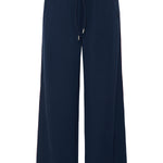 BYPUSTI PIPING PANTS - DARK SAPPHIRE-Bottoms- Hometown Style HTS, women's in store and online boutique located in Ingersoll, Ontario