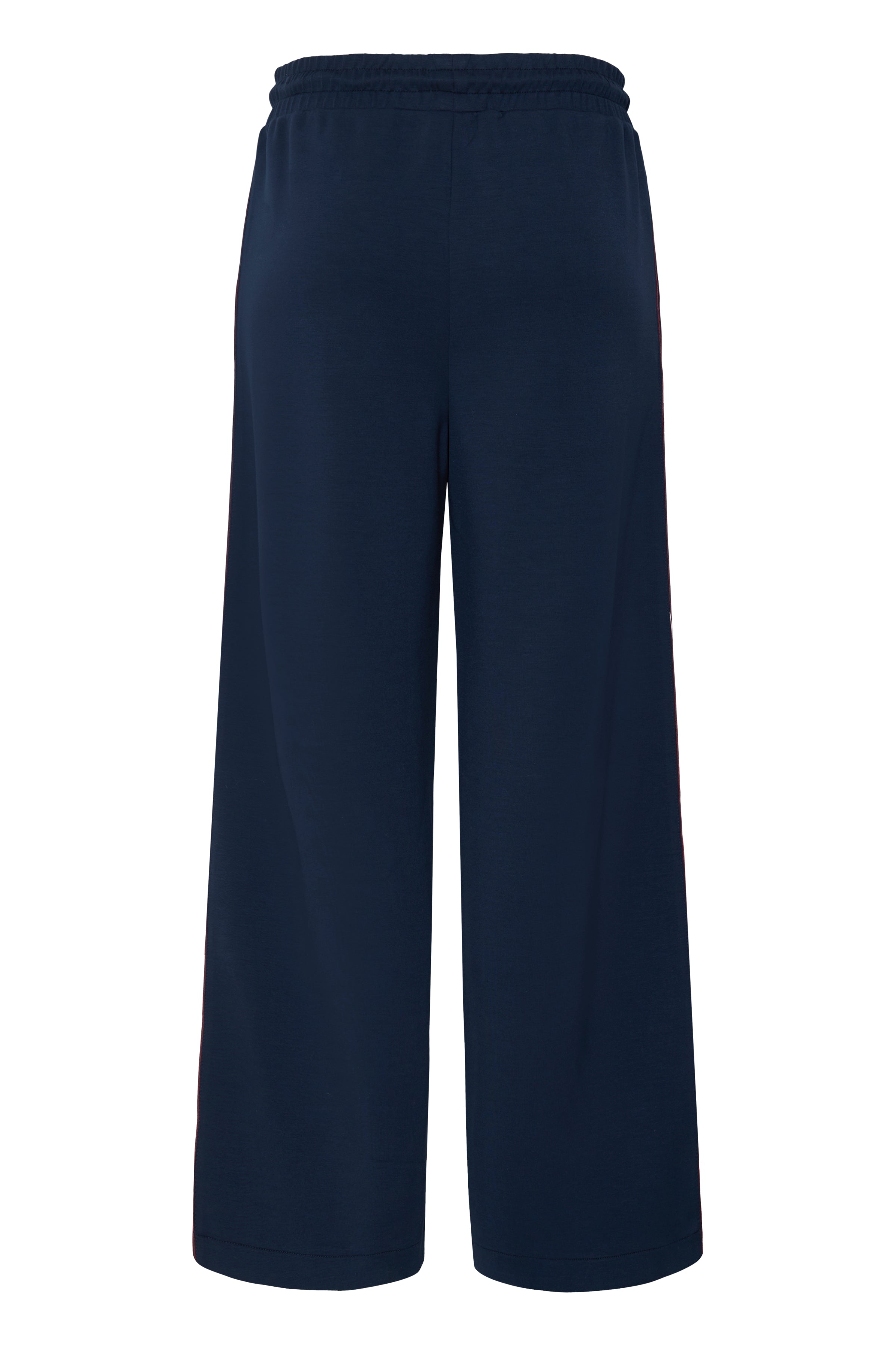 BYPUSTI PIPING PANTS - DARK SAPPHIRE-Bottoms- Hometown Style HTS, women's in store and online boutique located in Ingersoll, Ontario
