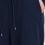BYPUSTI PIPING PANTS - DARK SAPPHIRE-Bottoms- Hometown Style HTS, women's in store and online boutique located in Ingersoll, Ontario