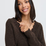 BYMIEL WRAP JUMPER - Java-Sweaters and Cardigans- Hometown Style HTS, women's in store and online boutique located in Ingersoll, Ontario