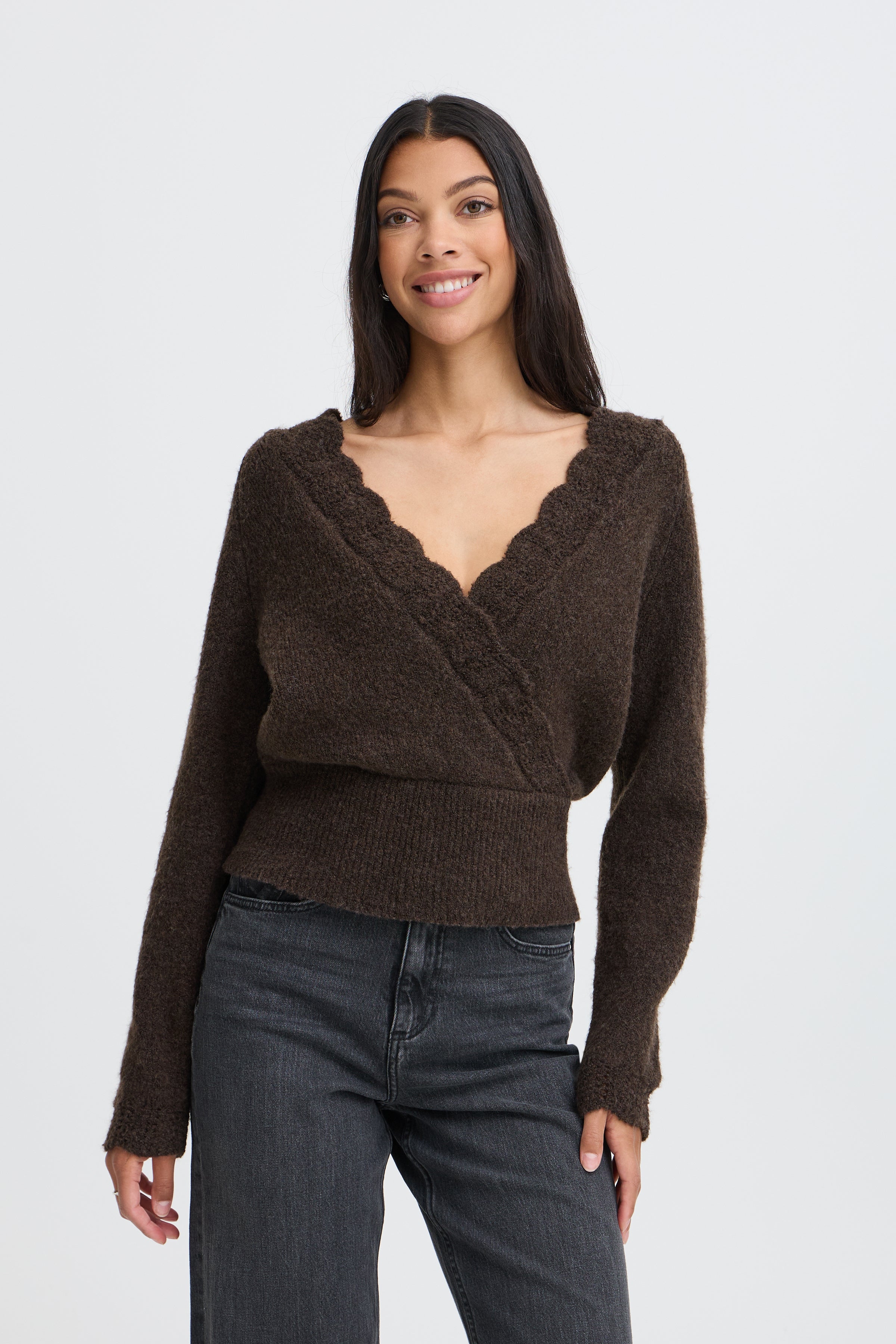 BYMIEL WRAP JUMPER - Java-Sweaters and Cardigans- Hometown Style HTS, women's in store and online boutique located in Ingersoll, Ontario