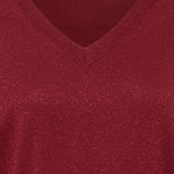 MOBBE V JUMPER- Sundried Tomato-Casual Tops- Hometown Style HTS, women's in store and online boutique located in Ingersoll, Ontario