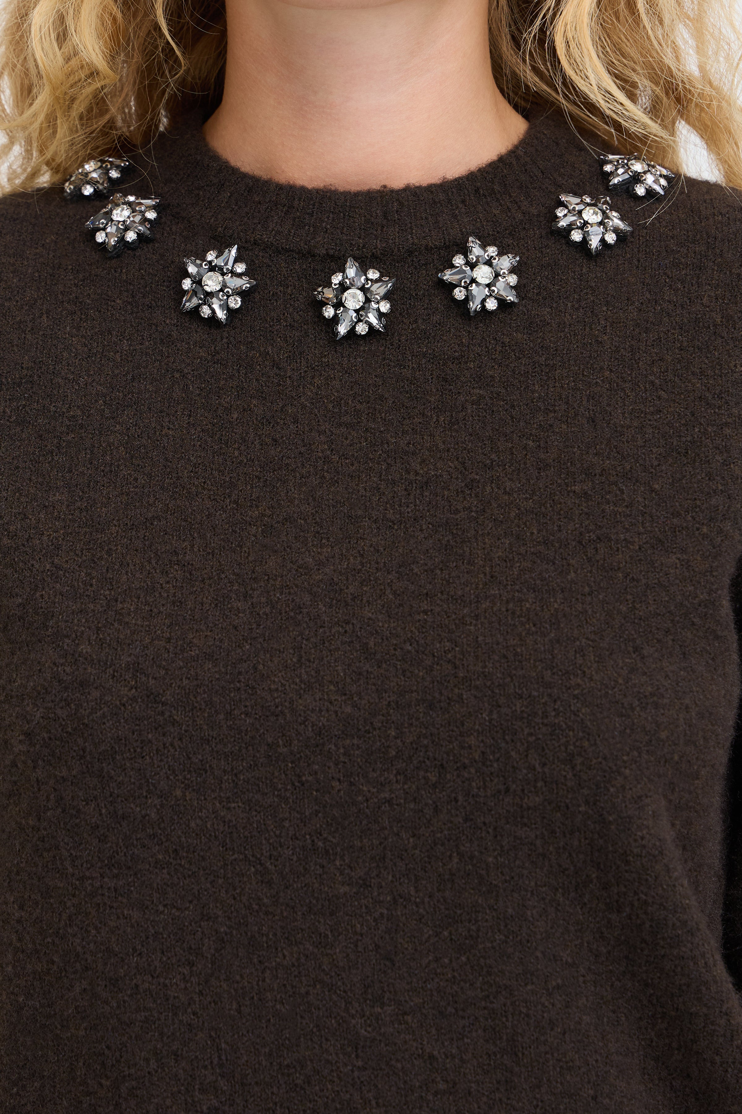 BYOMEA CRYSTAL JUMPER - Java-Blouses- Hometown Style HTS, women's in store and online boutique located in Ingersoll, Ontario