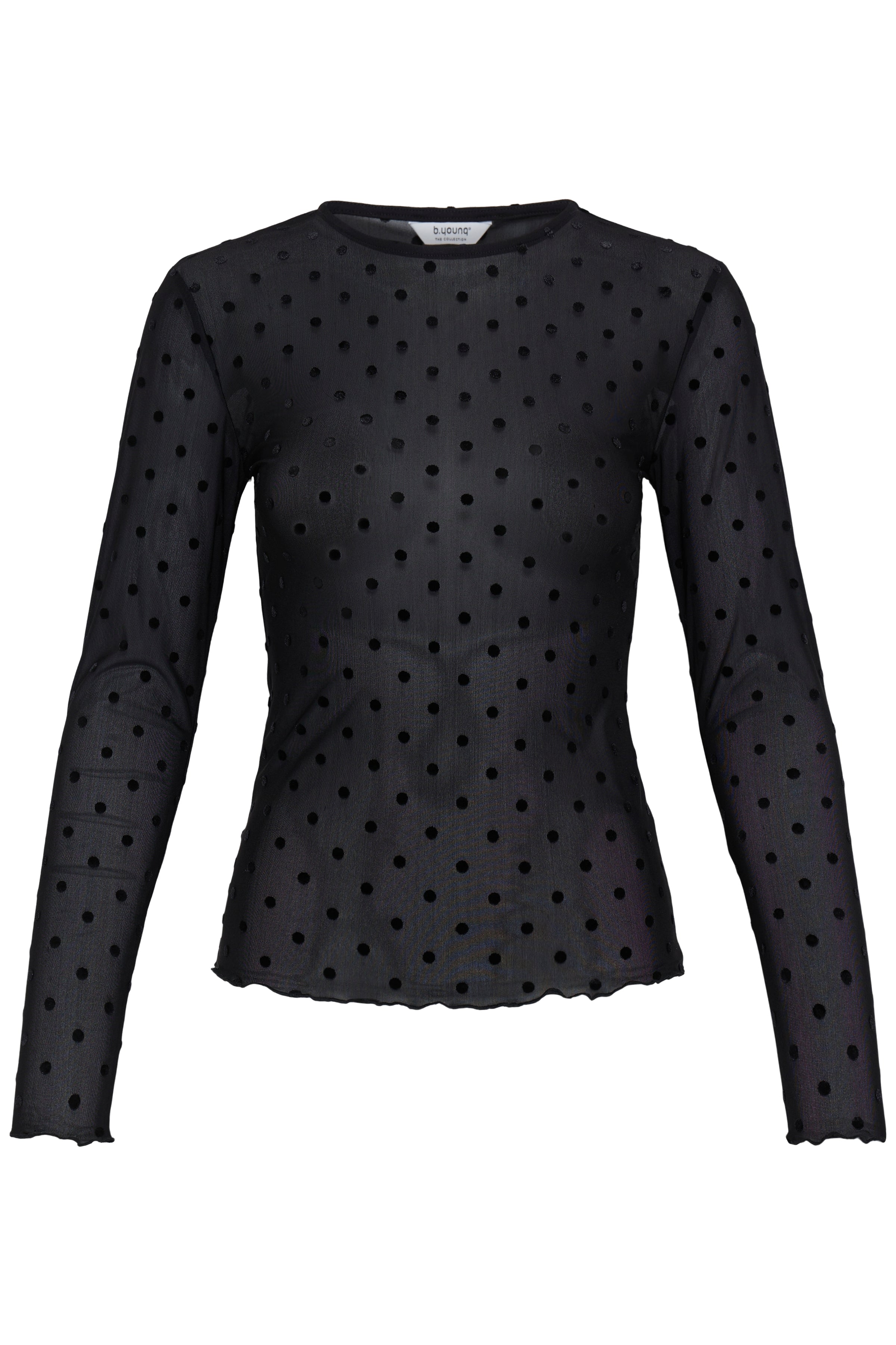 SHIRLEY DOT TOP - Black-Blouses- Hometown Style HTS, women's in store and online boutique located in Ingersoll, Ontario