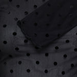 SHIRLEY DOT TOP - Black-Blouses- Hometown Style HTS, women's in store and online boutique located in Ingersoll, Ontario