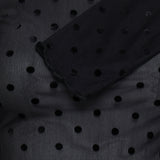 SHIRLEY DOT TOP - Black-Blouses- Hometown Style HTS, women's in store and online boutique located in Ingersoll, Ontario