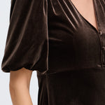 PERLINA BALLOON SLEEVE DRESS - Java-Special Occasion Dresses- Hometown Style HTS, women's in store and online boutique located in Ingersoll, Ontario