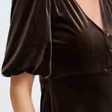 PERLINA BALLOON SLEEVE DRESS - Java-Special Occasion Dresses- Hometown Style HTS, women's in store and online boutique located in Ingersoll, Ontario