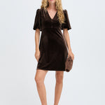 PERLINA BALLOON SLEEVE DRESS - Java-Special Occasion Dresses- Hometown Style HTS, women's in store and online boutique located in Ingersoll, Ontario