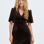 PERLINA BALLOON SLEEVE DRESS - Java-Special Occasion Dresses- Hometown Style HTS, women's in store and online boutique located in Ingersoll, Ontario