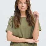 BYXFELICI BLOUSE - Aloe-Casual Tops- Hometown Style HTS, women's in store and online boutique located in Ingersoll, Ontario